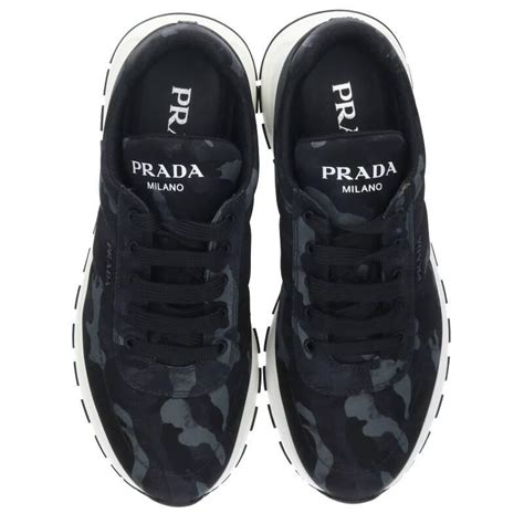 Prada Men's 4E3476 O0Z F0308 Leather Sneaker 